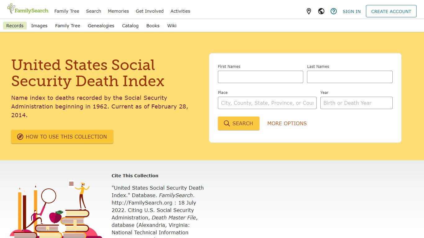 United States Social Security Death Index • FamilySearch